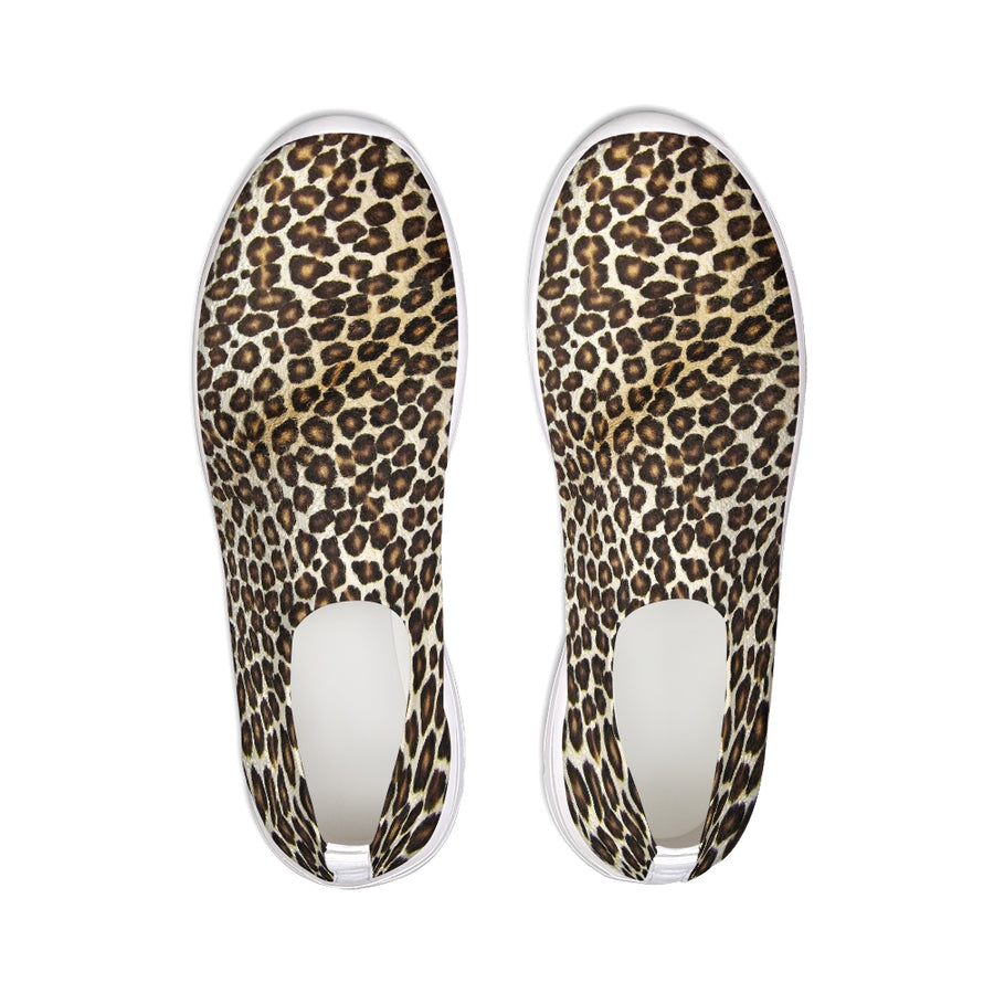 Natural Leopard Flyknit Slip-on Shoe