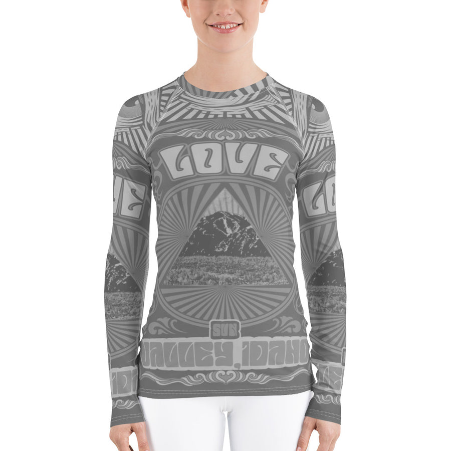 All You Need Is Love Sun Valley Grey Women's Long Sleeve Top