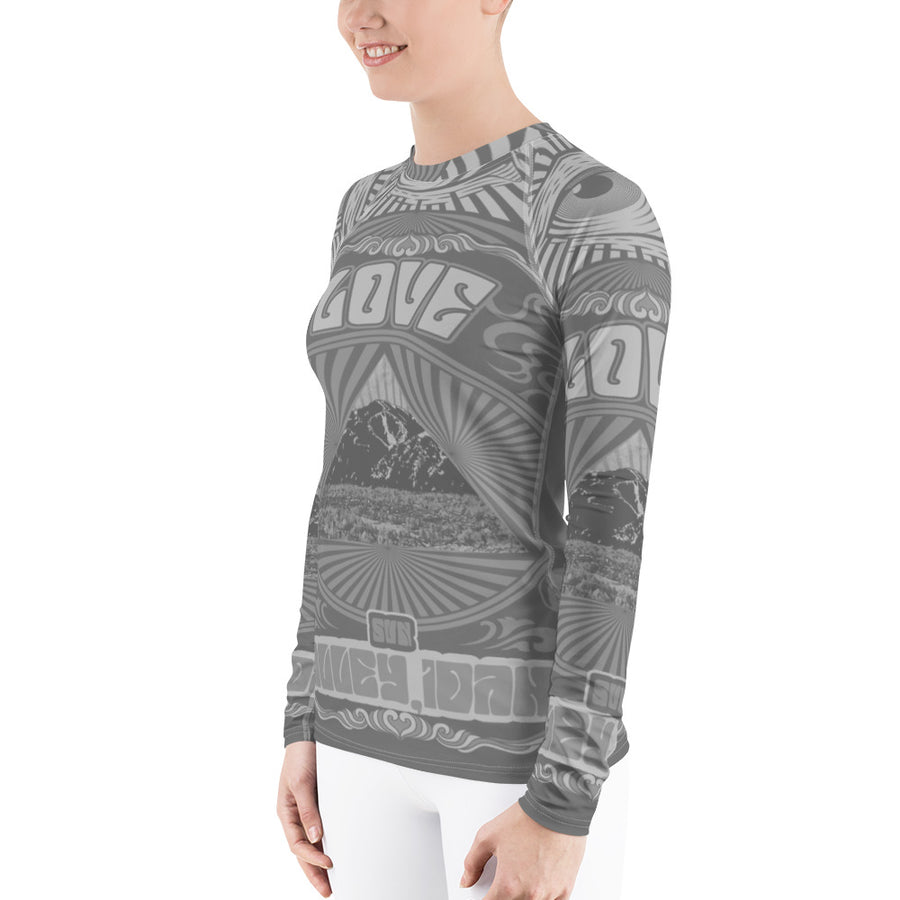 All You Need Is Love Sun Valley Grey Women's Long Sleeve Top