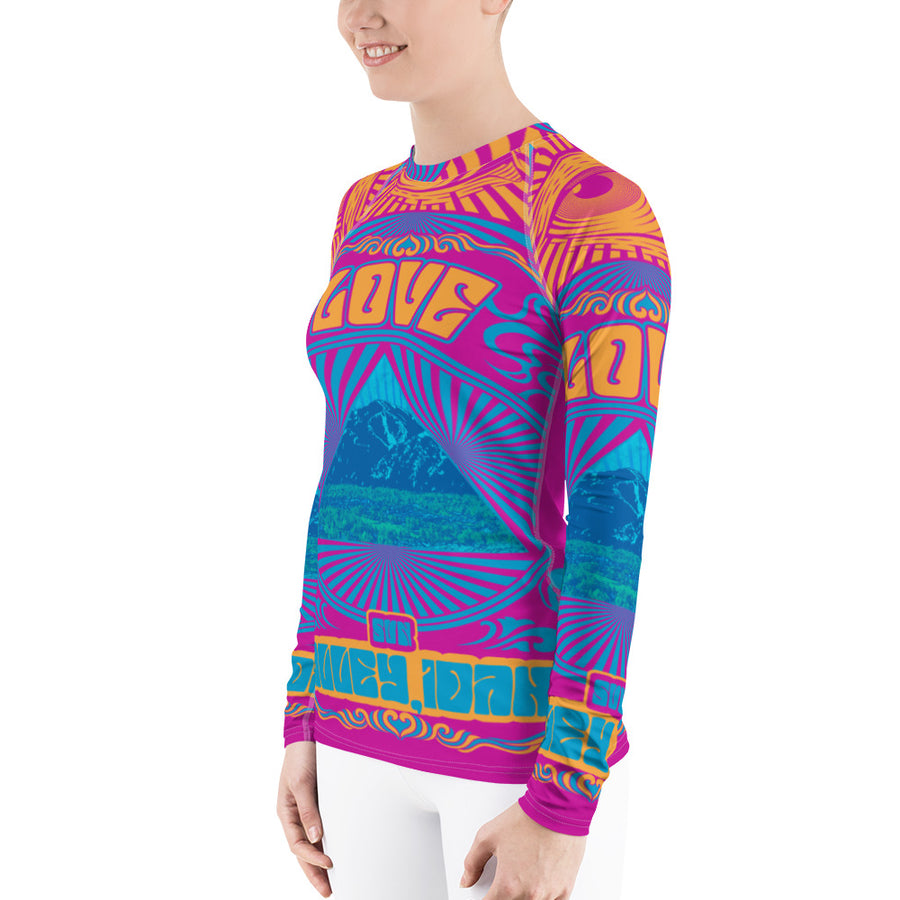 All You Need Is Love Colorful Sun Valley Women's Long Sleeve Top