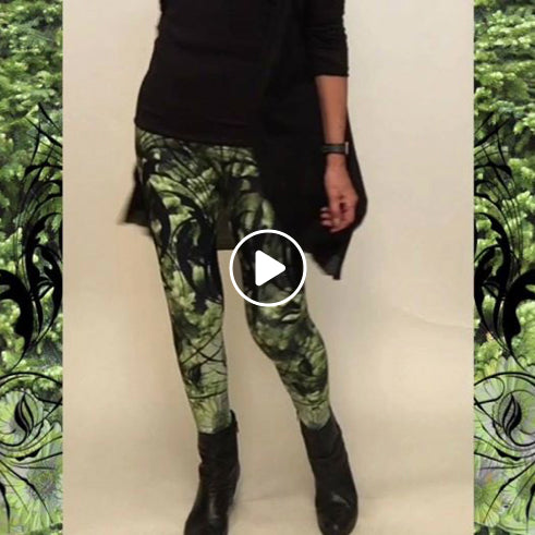 “Wild Thing” Fir Tree inspired print leggings...
