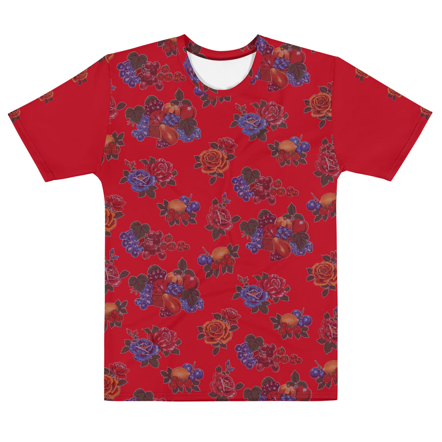 Fruit and Roses Red Unisex T-Shirt