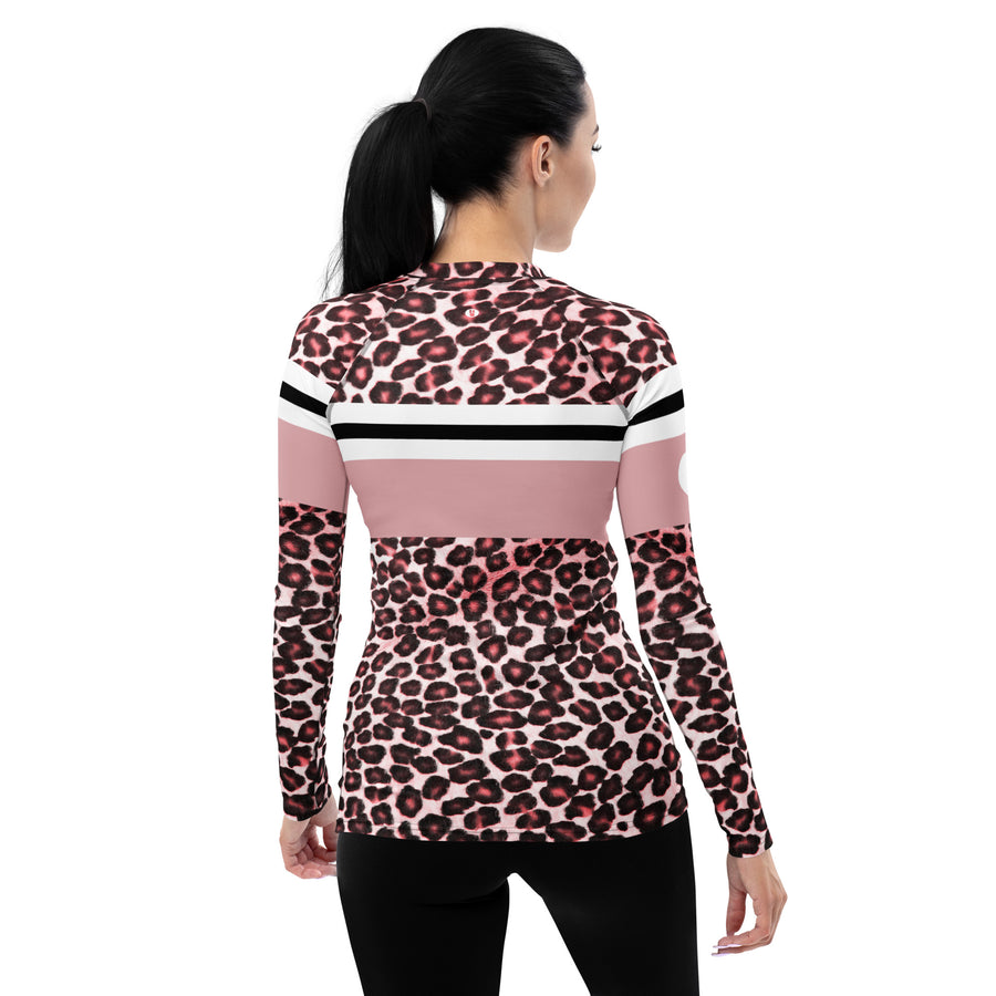 Love Idaho Pink Leopard Print Long Sleeve Top
