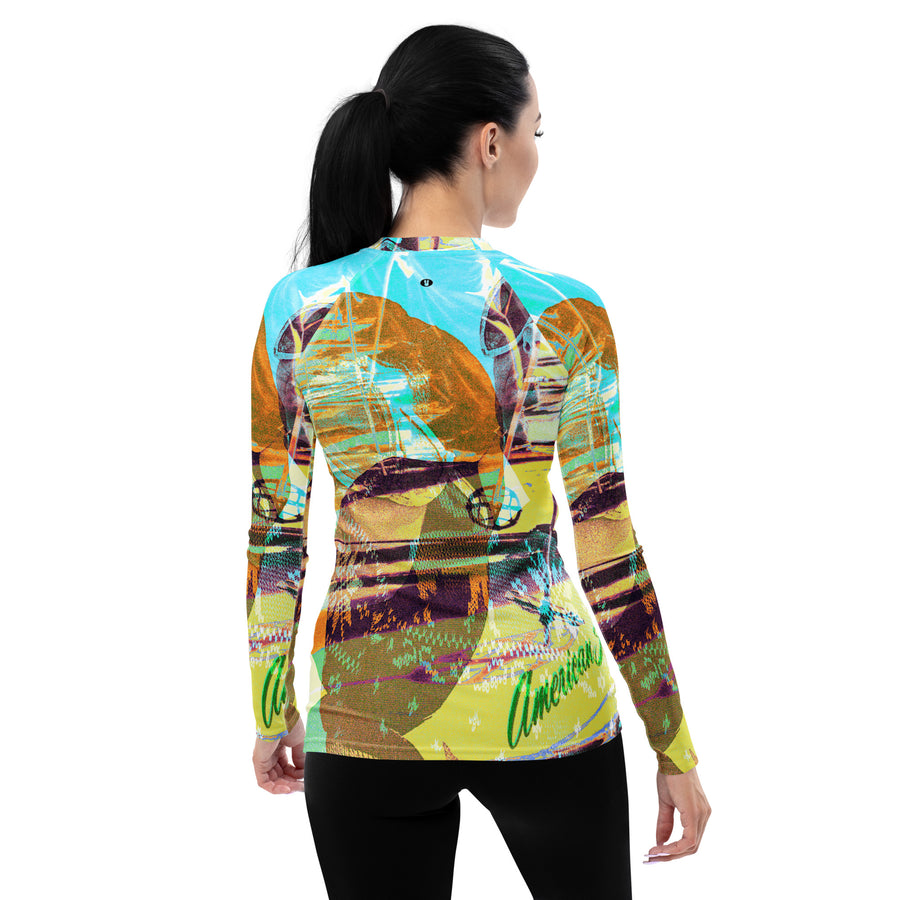 American Skiing Women's Long Sleeve Top