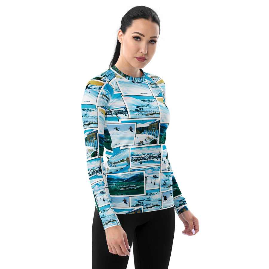 Greetings From Sun Valley Women's Long Sleeve Top-Blue