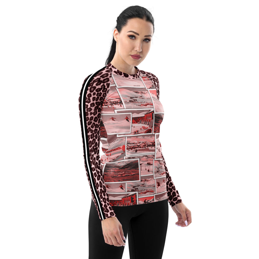 Greeting From Sun Valley Pink Women's Long Sleeve Top