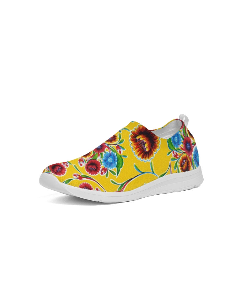 Yellow Bloom Flyknit Slip-On Shoes