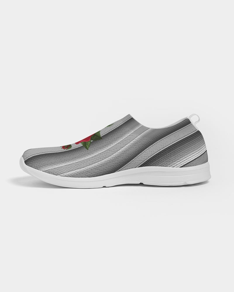 Serape Red Rose Black Stripe Flyknit Slip-on Shoe