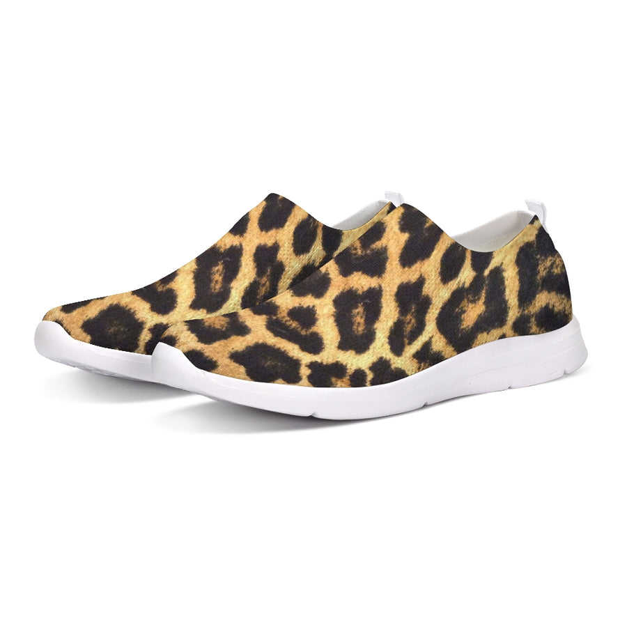 Warm Fuzzy Leopard Flyknit Slip-on Shoe