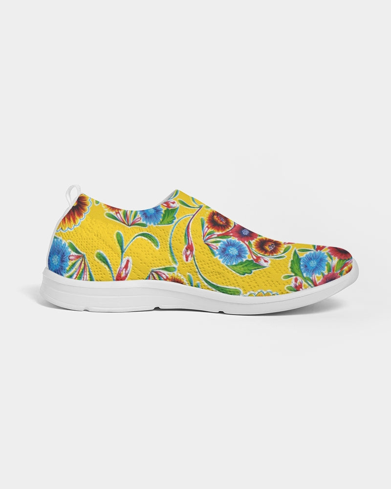 Yellow Bloom Flyknit Slip-On Shoes