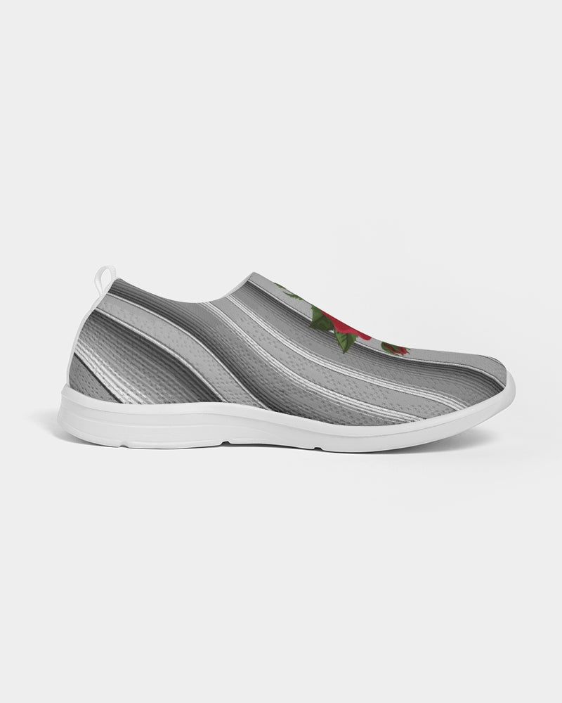 Serape Red Rose Black Stripe Flyknit Slip-on Shoe