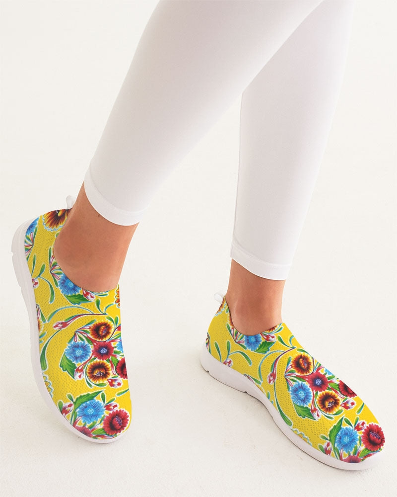 Yellow Bloom Flyknit Slip-On Shoes