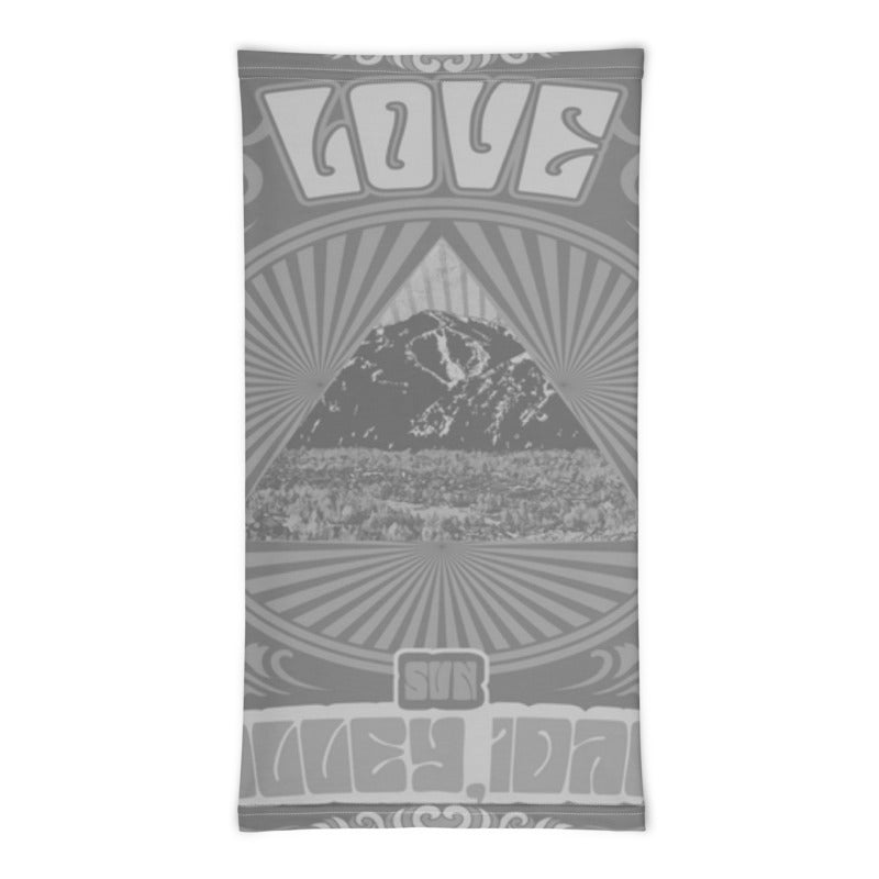 All You Need Is Love Sun Valley Grey Neck Gaiter