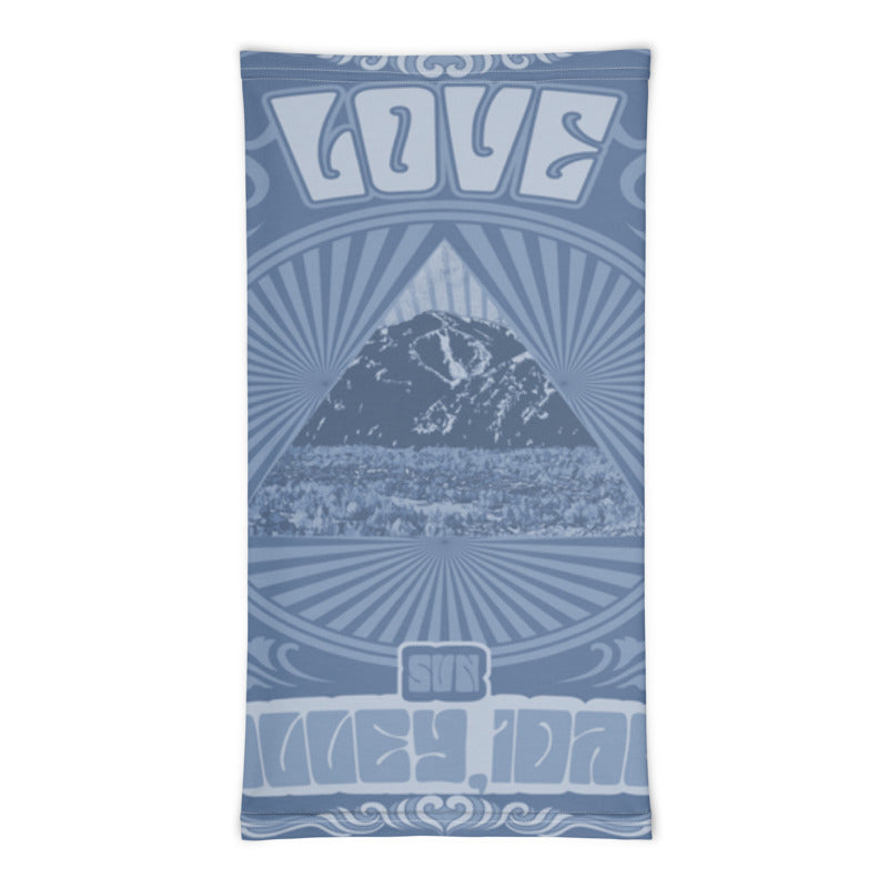 All You Need Is Love Sun Valley Blue Neck Gaiter