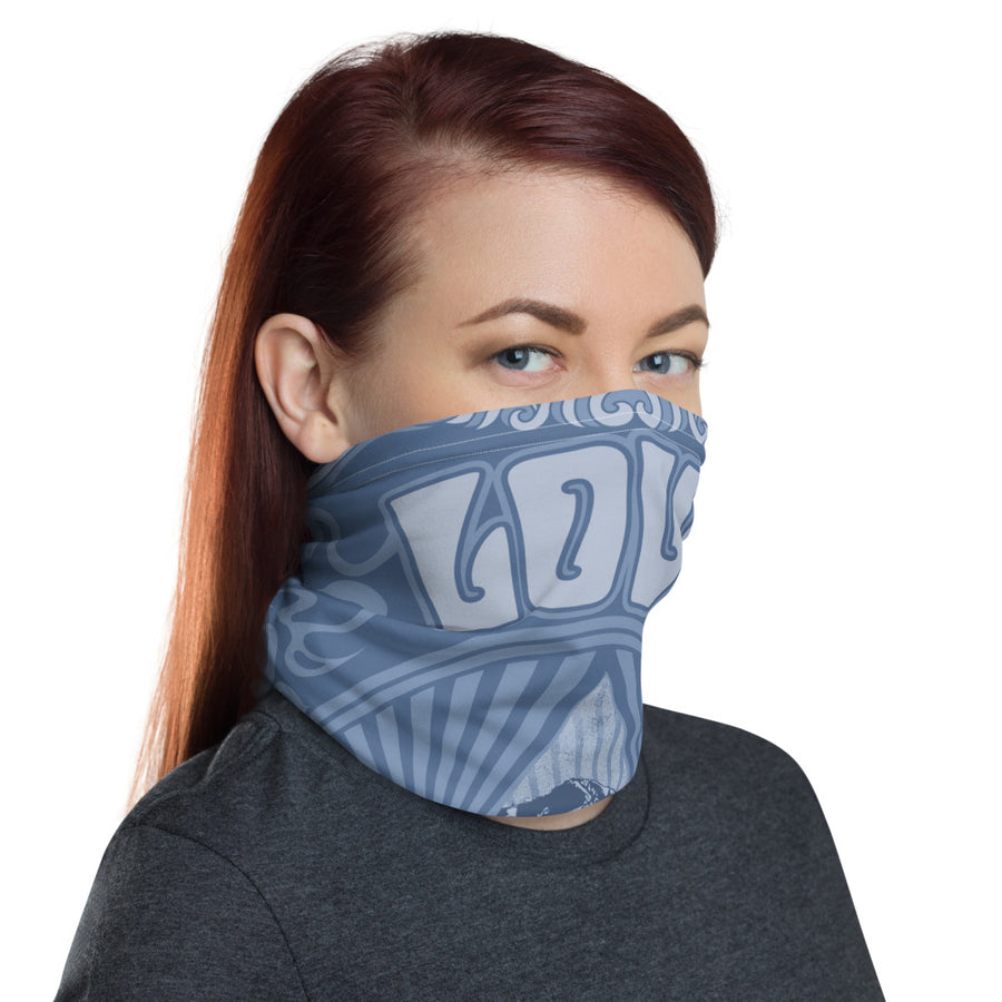 All You Need Is Love Sun Valley Blue Neck Gaiter