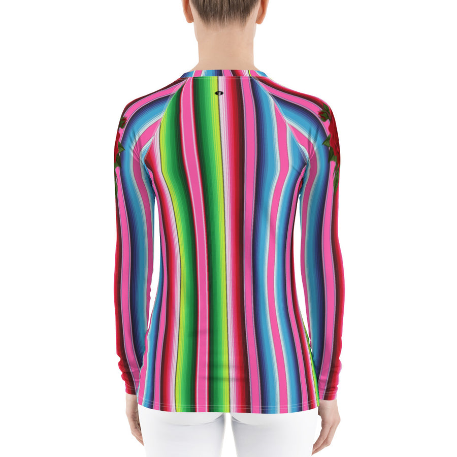 Serape Rose Women's Long Sleeve Top