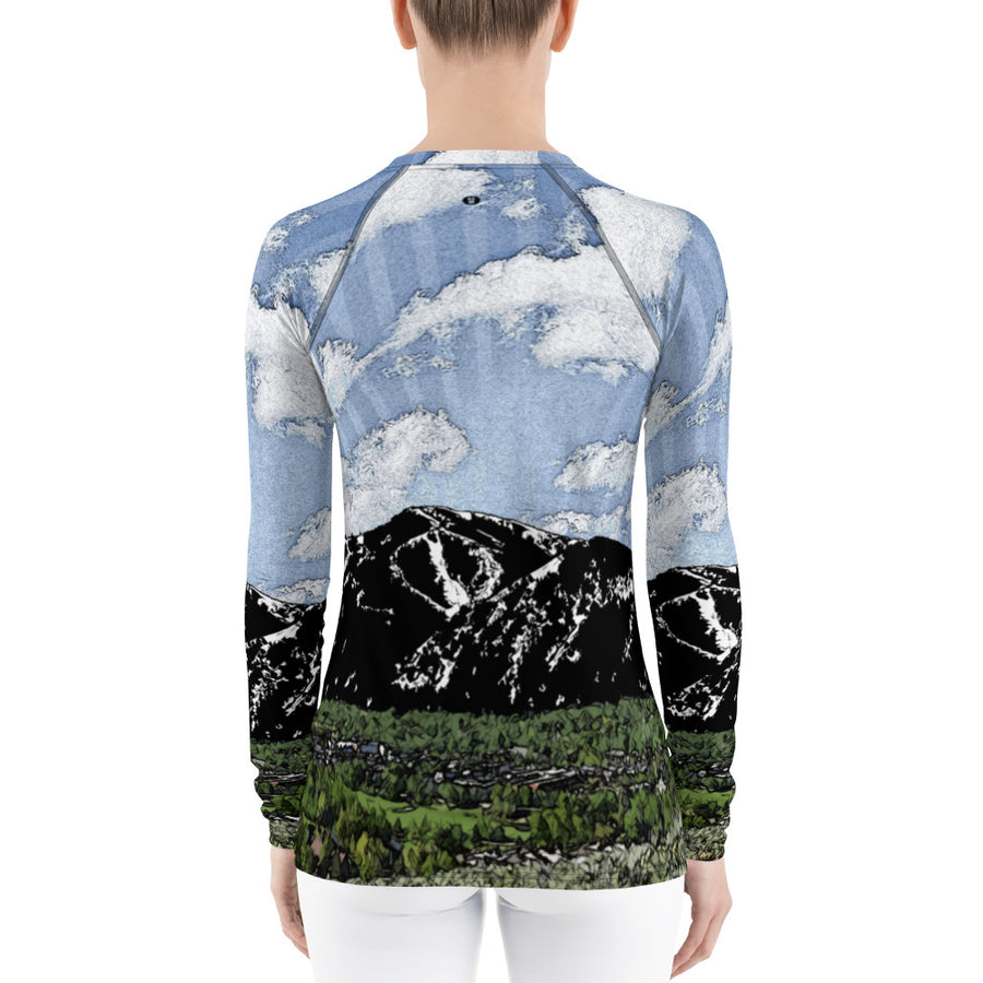 Summer Sun Over Baldy Women's Long Sleeve Top