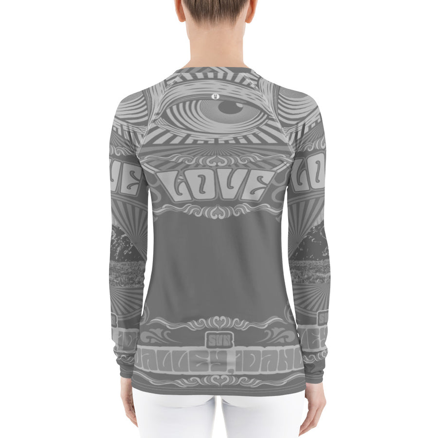 All You Need Is Love Sun Valley Grey Women's Long Sleeve Top