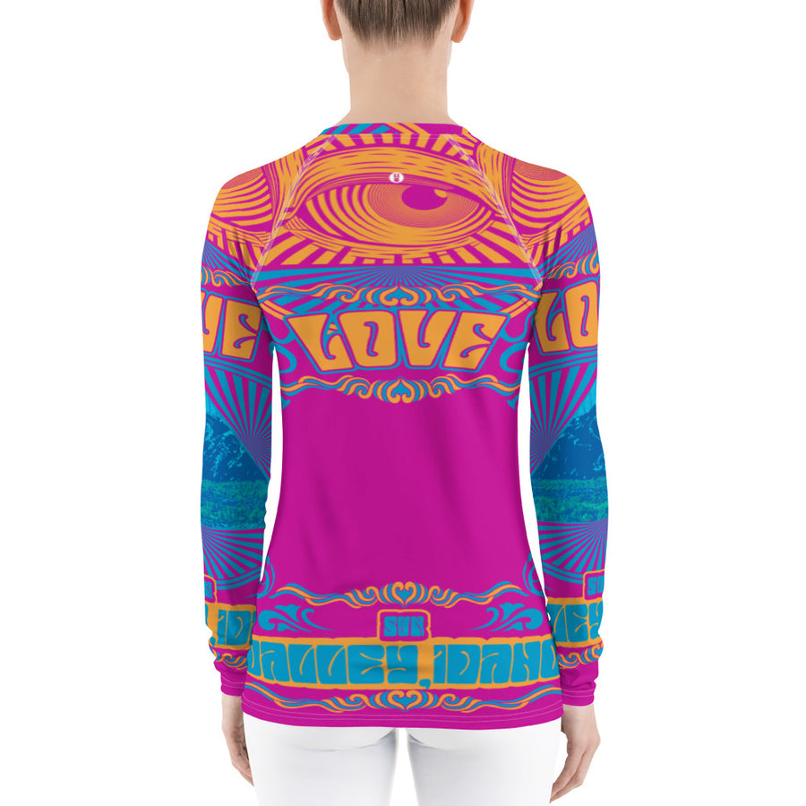 All You Need Is Love Colorful Sun Valley Women's Long Sleeve Top