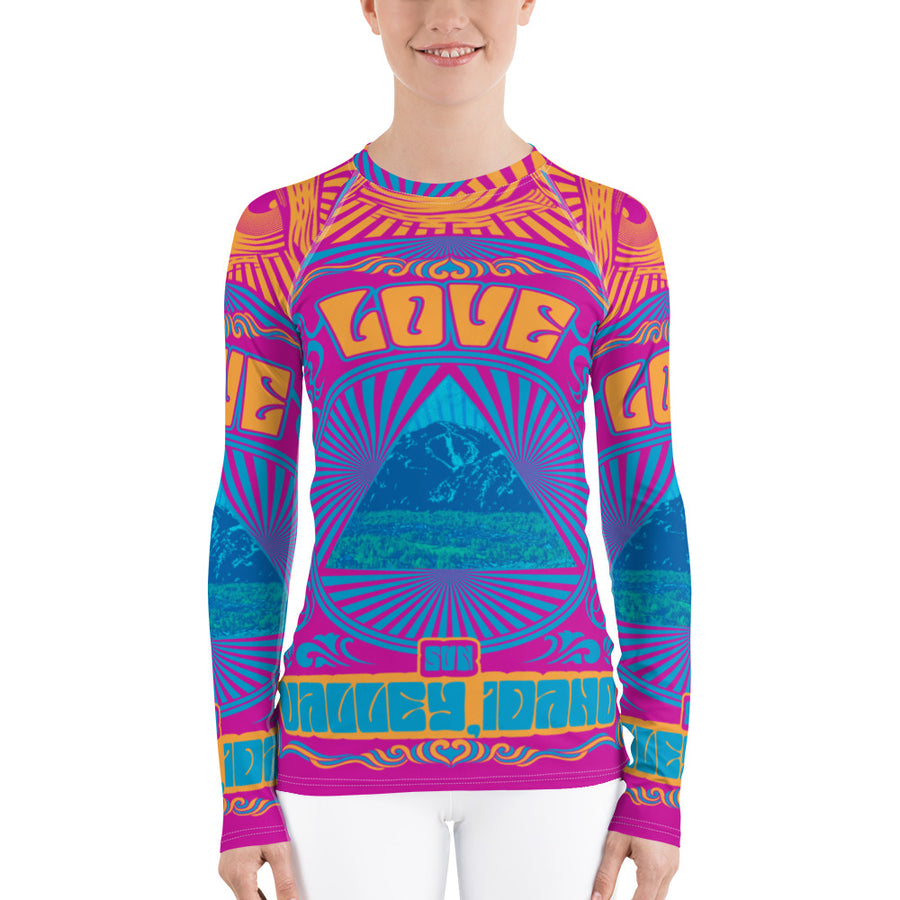 All You Need Is Love Colorful Sun Valley Women's Long Sleeve Top