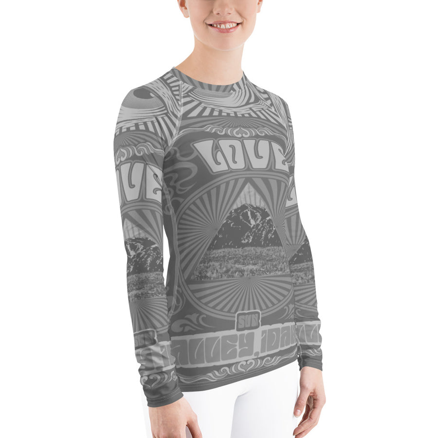 All You Need Is Love Sun Valley Grey Women's Long Sleeve Top