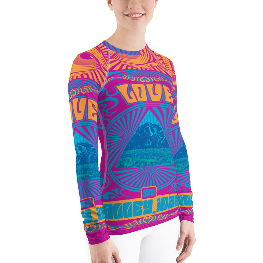 All You Need Is Love Colorful Sun Valley Women's Long Sleeve Top