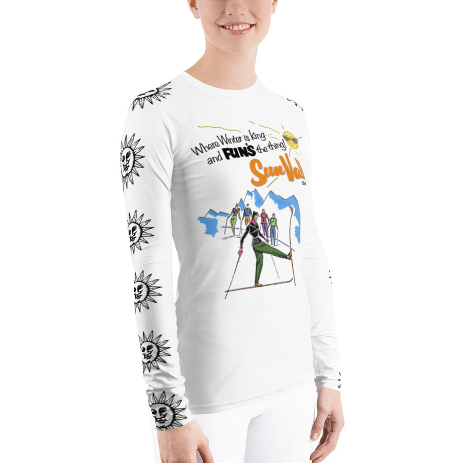 Vintage Skier Class Sun Valley Sun Long Sleeve Top