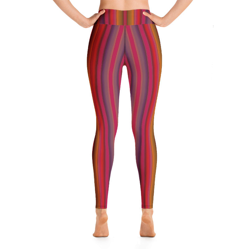 Serape Red Yoga Leggings