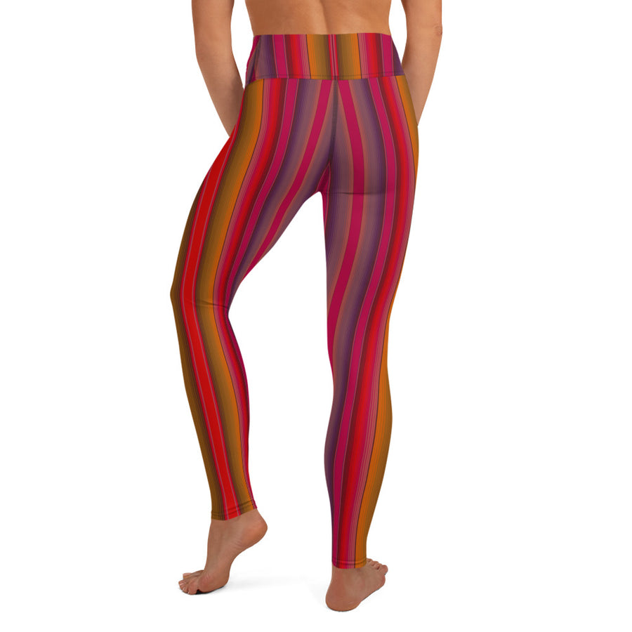 Serape Red Yoga Leggings