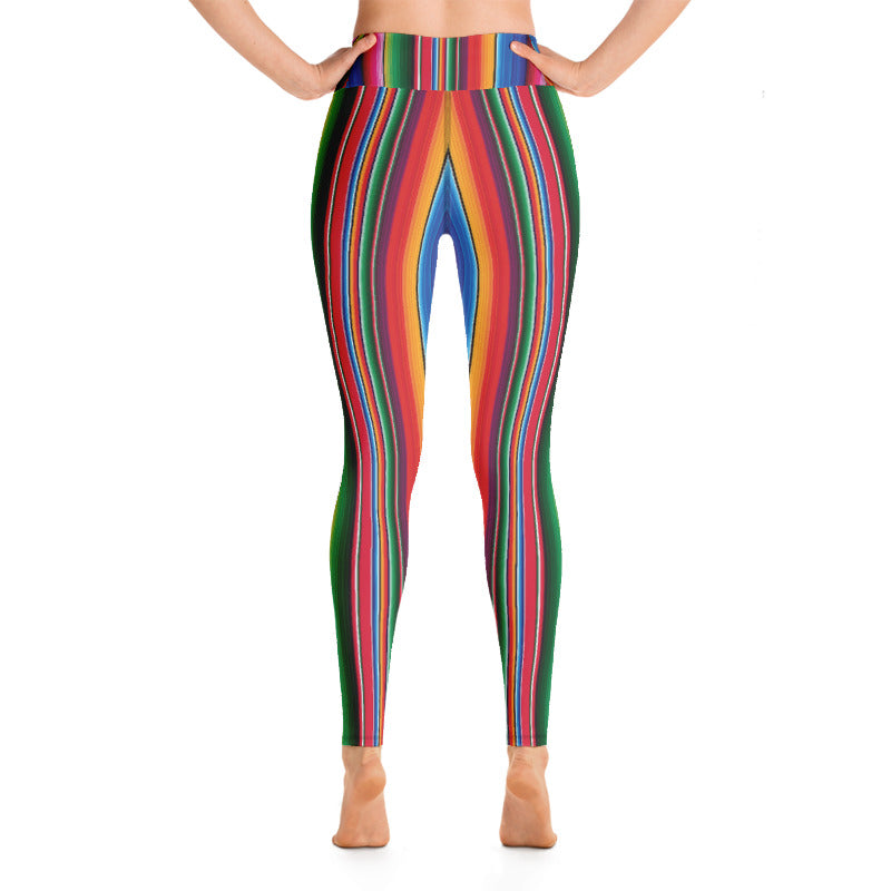 Blooms Serape Stripe Yoga Leggings