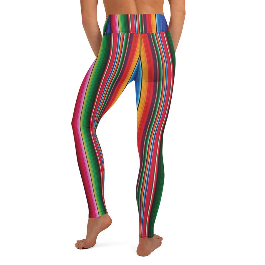 Blooms Serape Stripe Yoga Leggings