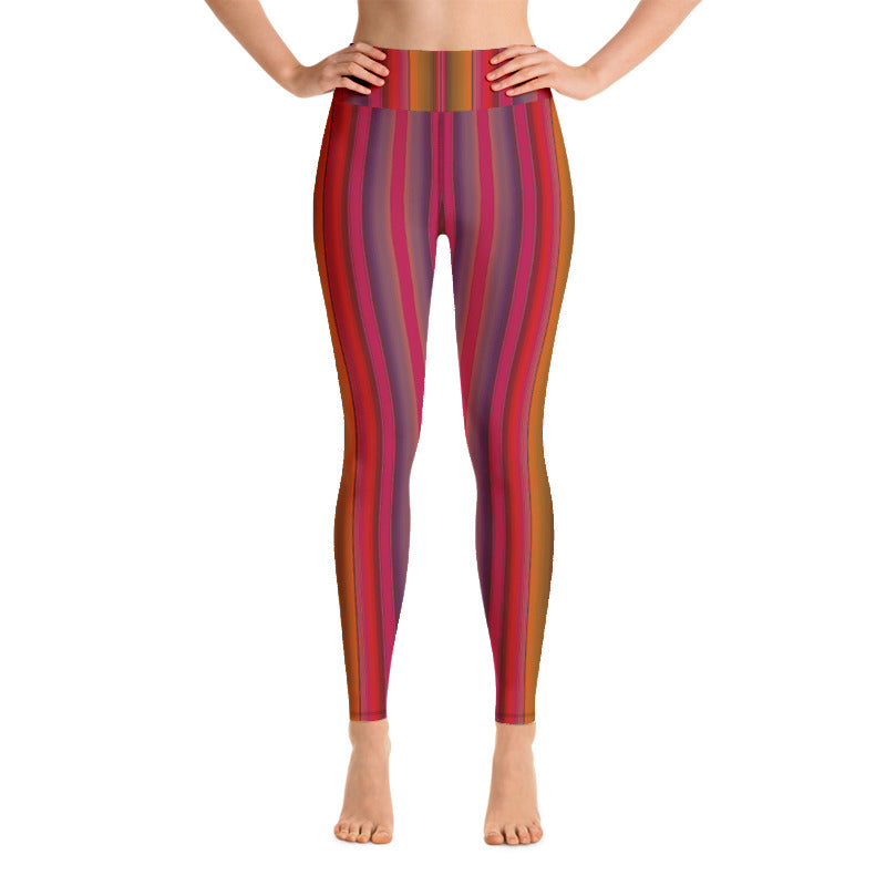 Serape Red Yoga Leggings