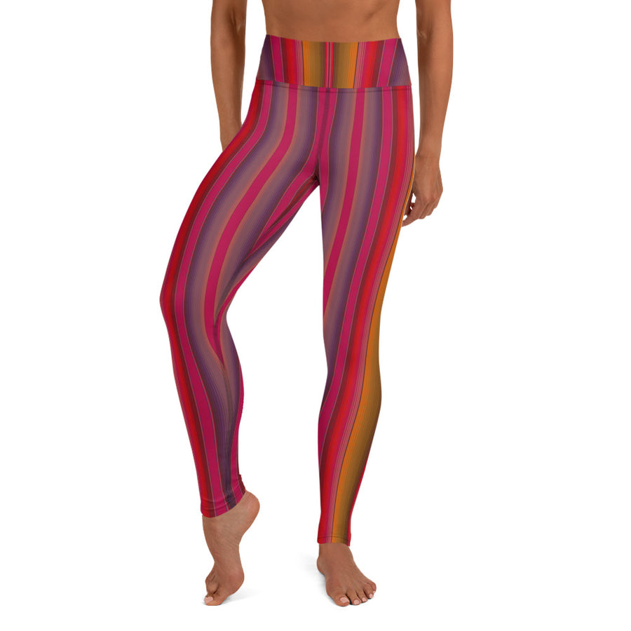 Serape Red Yoga Leggings