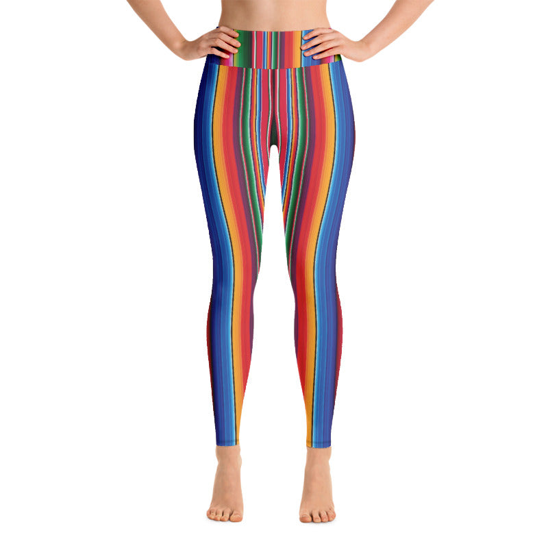 Blooms Serape Stripe Yoga Leggings