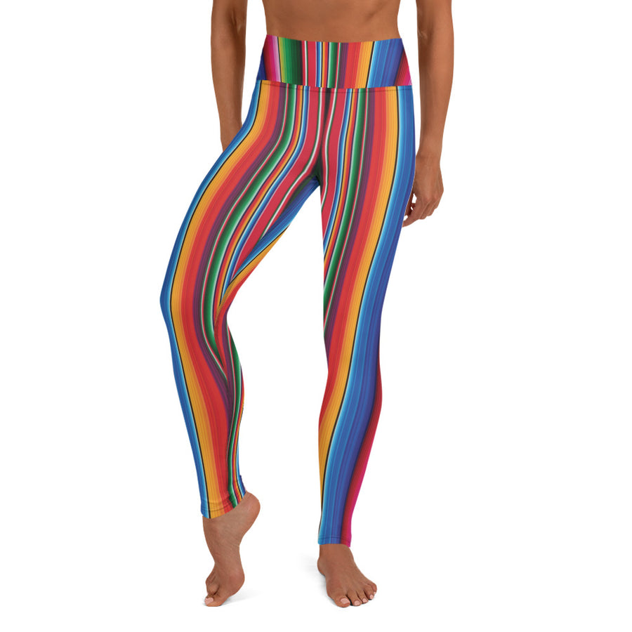 Blooms Serape Stripe Yoga Leggings