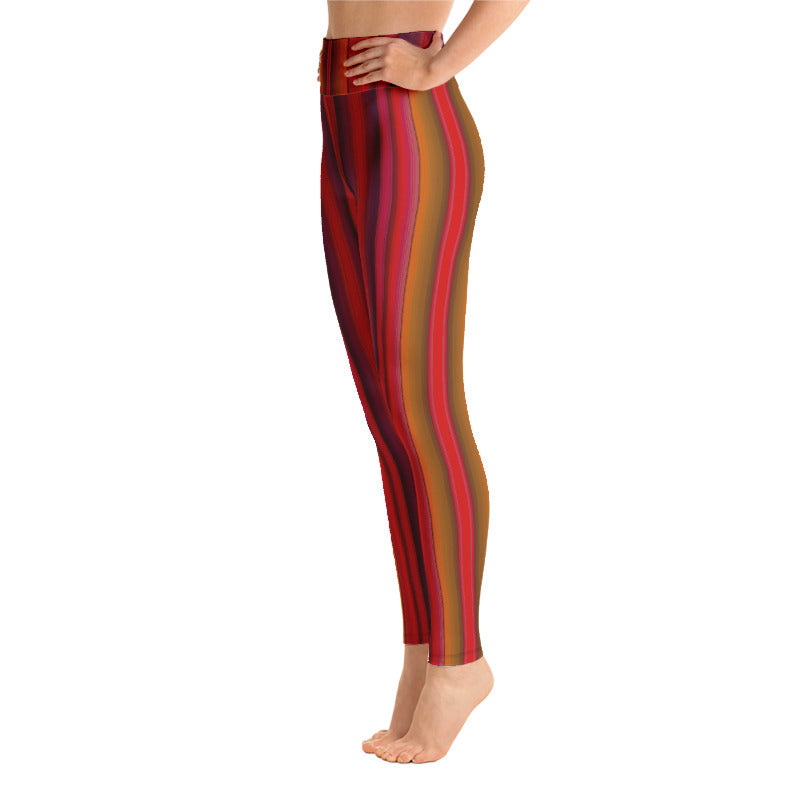 Serape Red Yoga Leggings