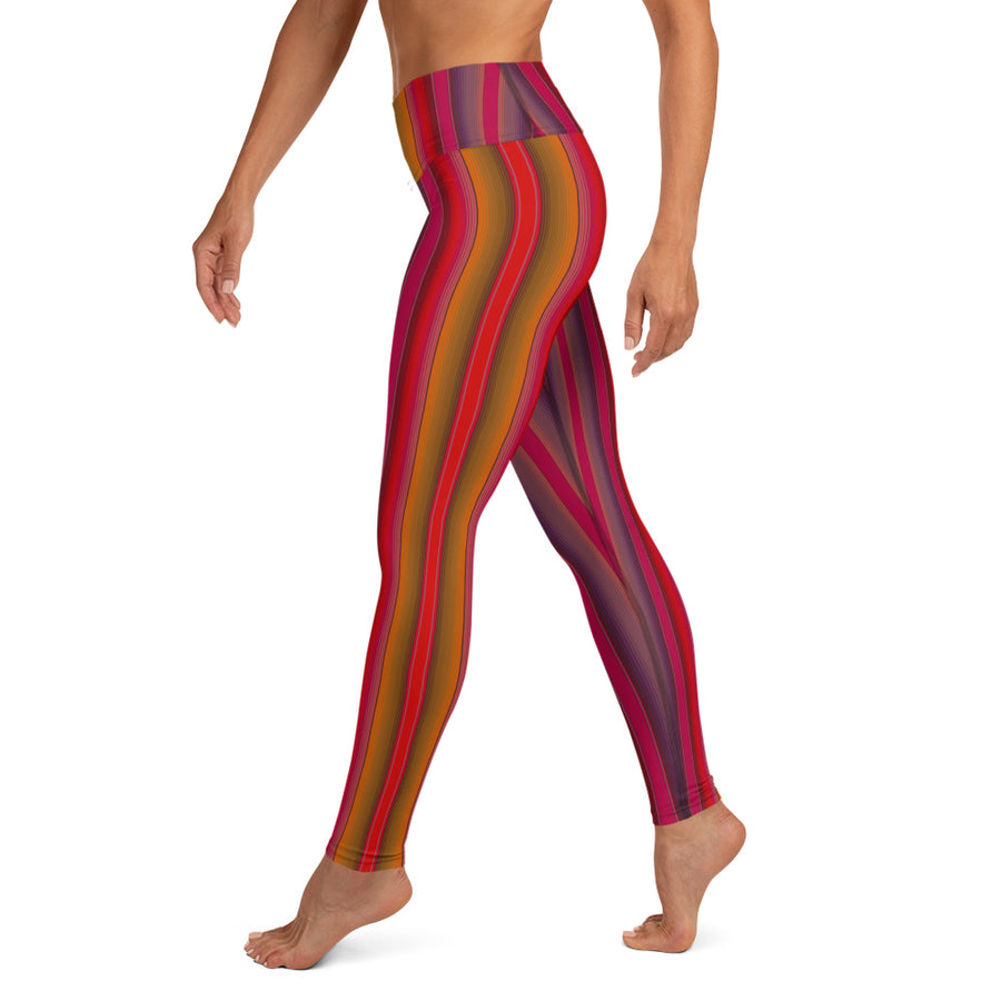 Serape Red Yoga Leggings