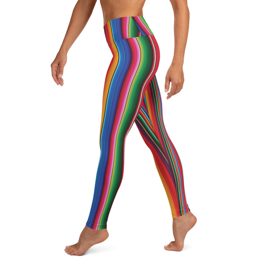 Blooms Serape Stripe Yoga Leggings