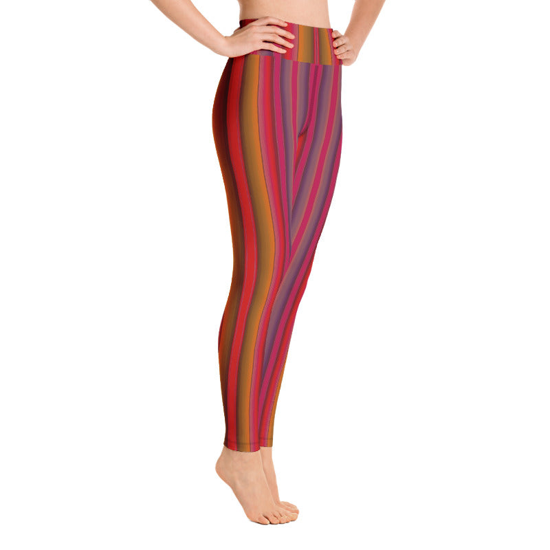 Serape Red Yoga Leggings