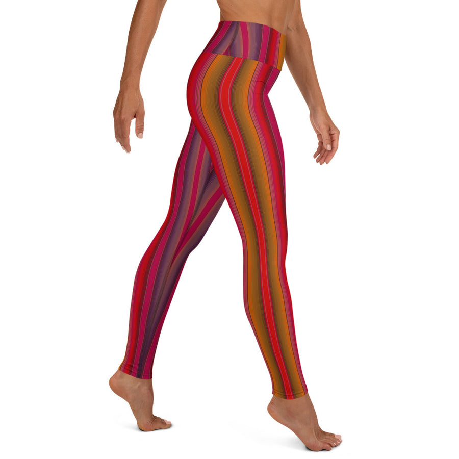 Serape Red Yoga Leggings