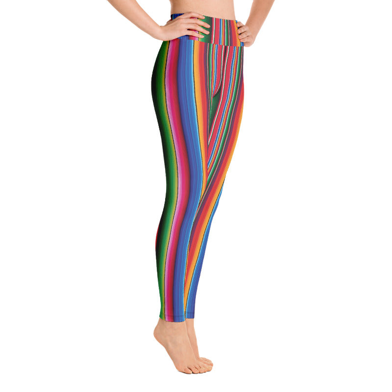 Blooms Serape Stripe Yoga Leggings