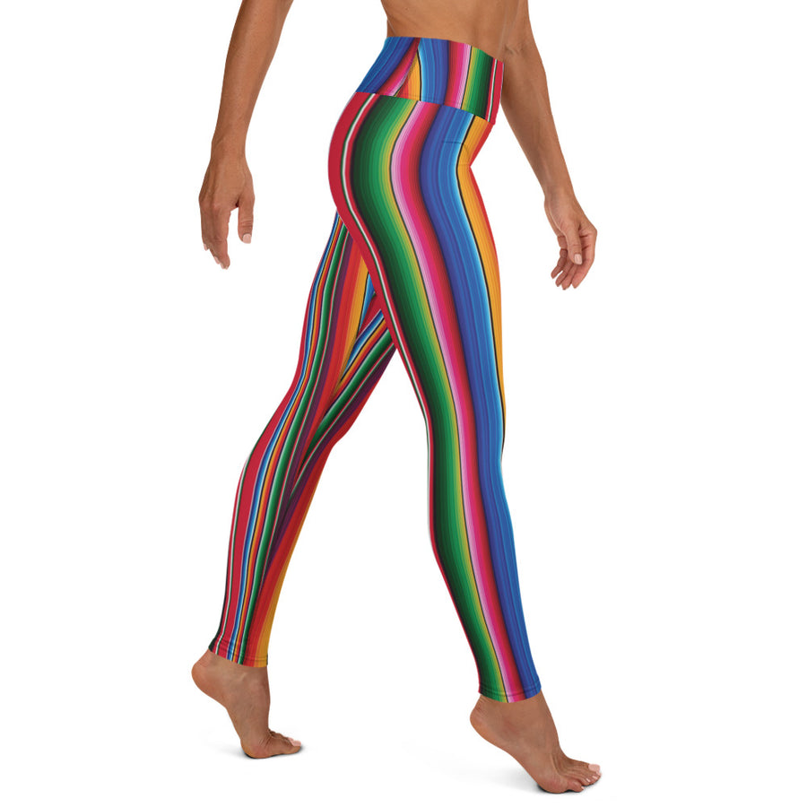 Blooms Serape Stripe Yoga Leggings