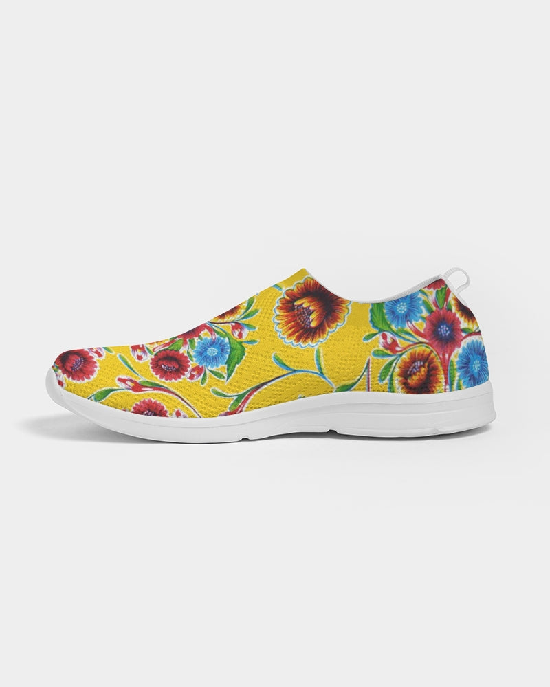 Yellow Bloom Flyknit Slip-On Shoes