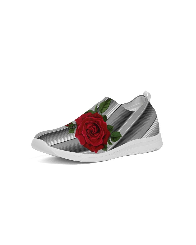 Serape Red Rose Black Stripe Flyknit Slip-on Shoe