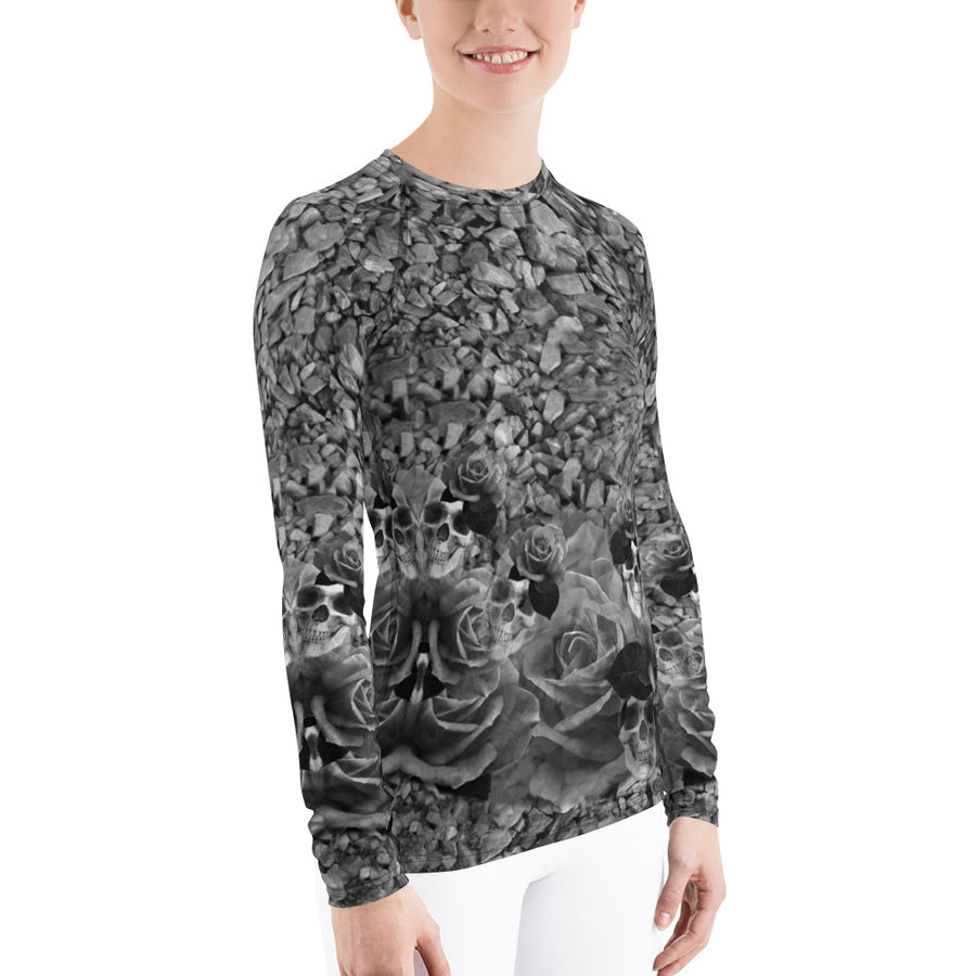 Skulls, Rocks and Roses Longs Sleeve Top