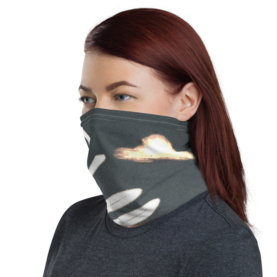 Valley Girl Skier Grey Neck Gaiter