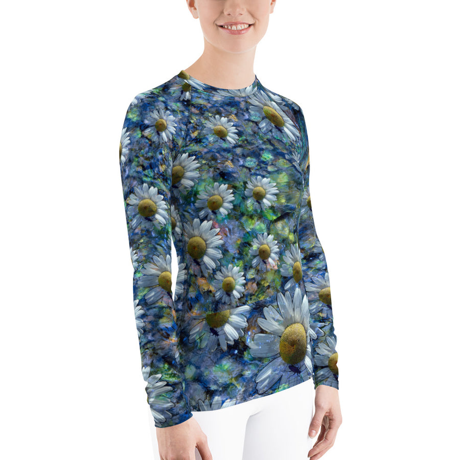 Floating Daisies Long Sleeve Top