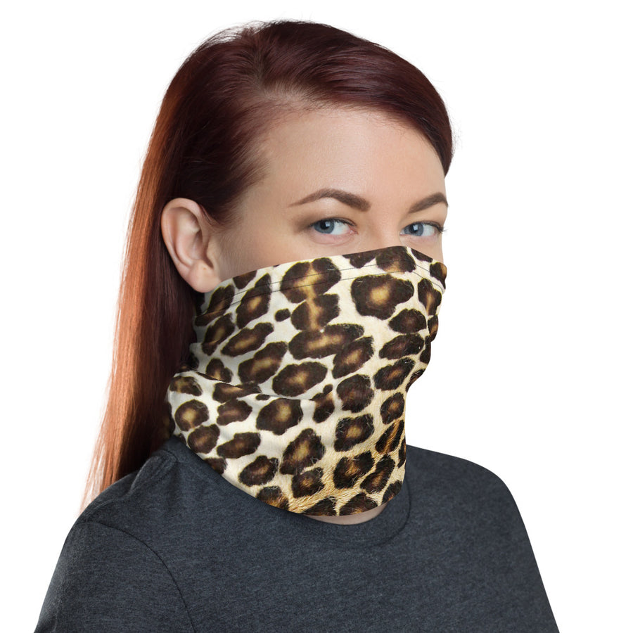 Natural Leopard Neck Gaiter