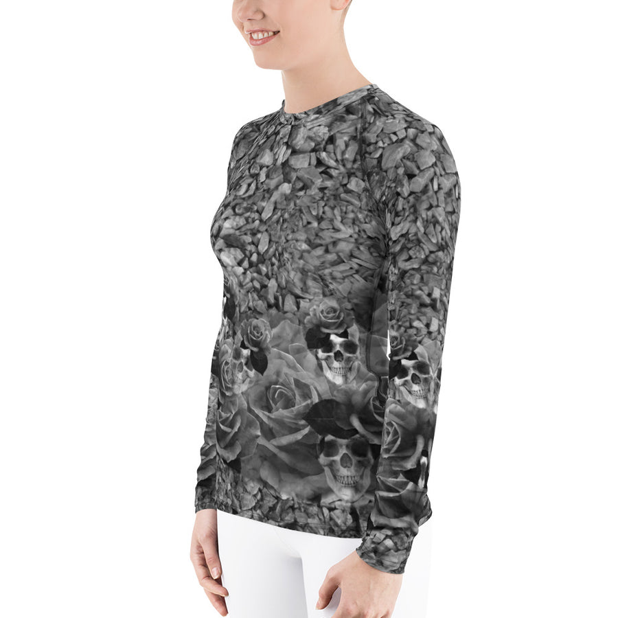 Skulls, Rocks and Roses Longs Sleeve Top