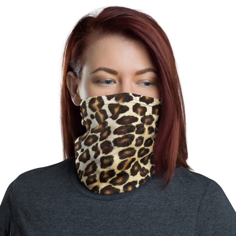 Natural Leopard Neck Gaiter